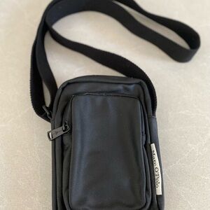 Marc O’Polo Black Crossbody Mikel Bag for Men Organic Cotton